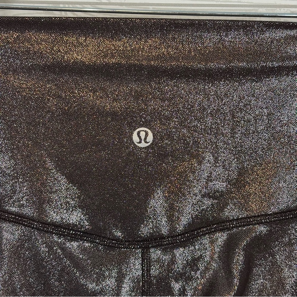 Lululemon Align High Rise Shorts Radiate Foil Print French Press Size 6 - Picture 7 of 8